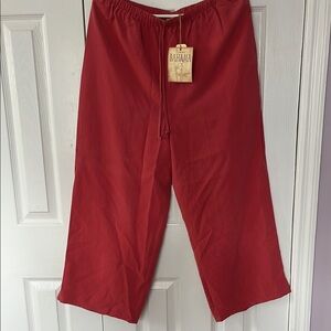 Tommy Bahama Rosehip Silk Tie Waist Pants NWT Wide Legs